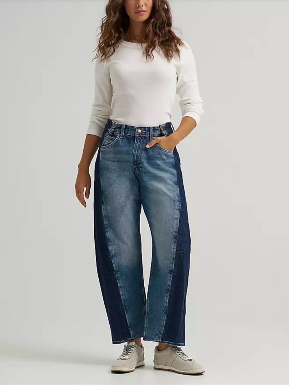 NWT LEE ADJUSTABLE LOW SLUNG BARREL RIDER JEAN